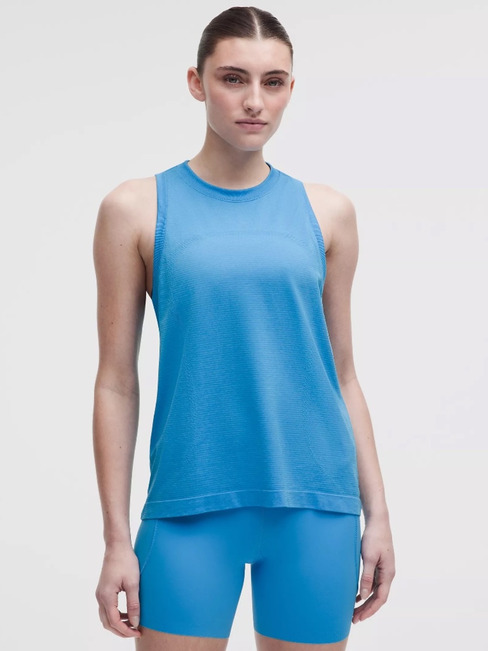 Lululemon Swiftly Relaxed Tank Top Hip Length in Ocean Wave size 12-NWOT